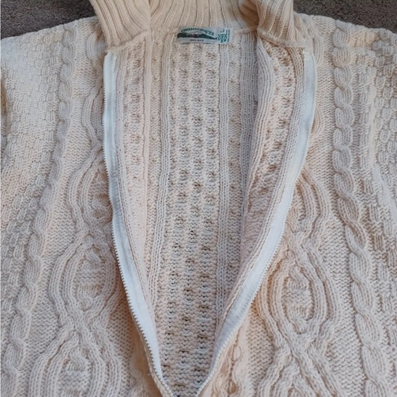 Never Worn Aran Crafts Merino Wool Sweater - Subtle Beauty in Beige/Ivory - Picture 9 of 16